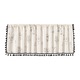 Perdea scurta pentru fereastra, bumbac in, bej, 150x45cm