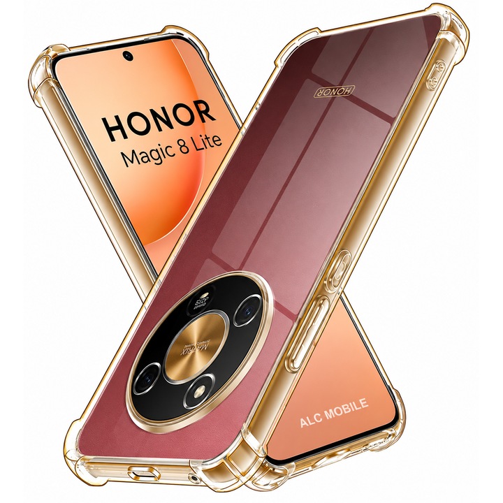 Husa Anti soc, transparenta compatibila cu Honor Magic 8 Lite