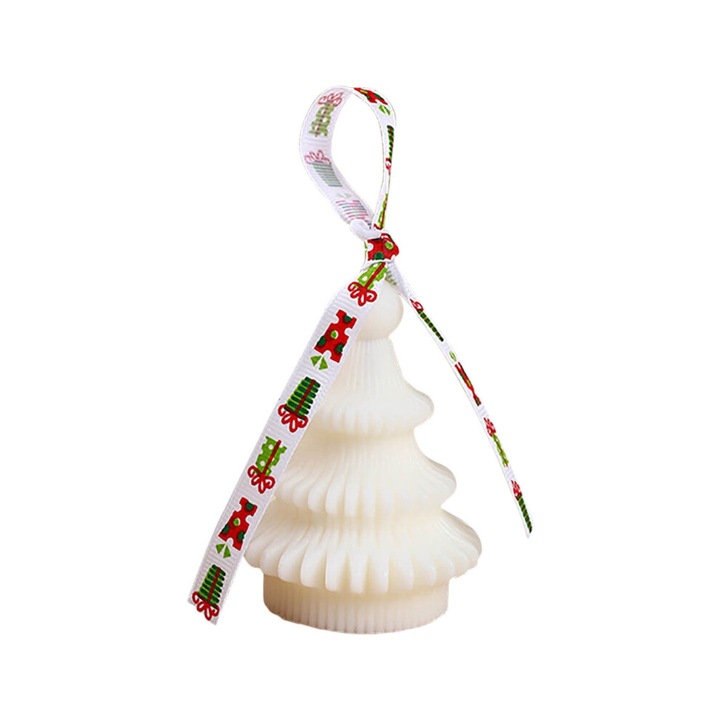 Karácsonyi fenyő illatú aromaterápiás gyertya szójaviasz 6x8cm 70g
