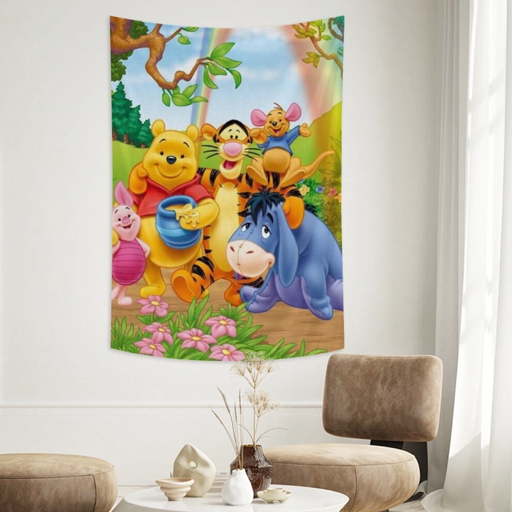 Tapiserie Winnie the Pooh, poliester, multicolor, 60x40 in