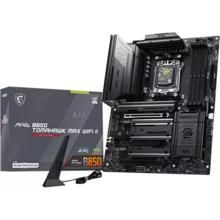 Placa de baza AM5 MSI B850 ATX DDR5 WiFi7 BT5.4 MAG TOMAHAWK MAX II