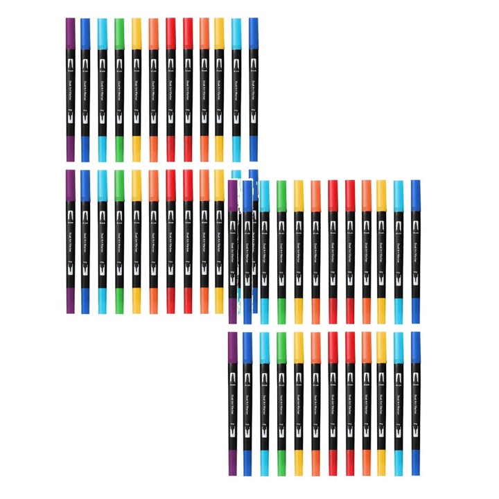 Ecsetfilc készlet 24 színben, finom és ecsethegy, 5ml, többszínű, 16.5x2x14cm
