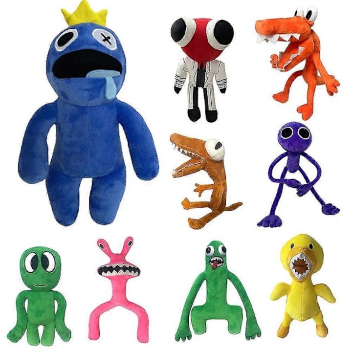 Jucarie de plus Rainbow Friends moale colorat 25x15x10cm