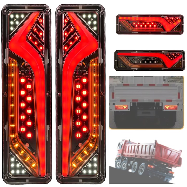 LED-es hátsó kombinált lámpák pótkocsikhoz és traktorokhoz, 12/24 V – erős fényű, tartós, vízálló