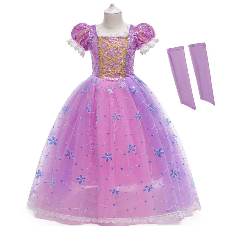 Rochie de printesa pentru copii, lumina LED, moale, impermeabila, marime toddler