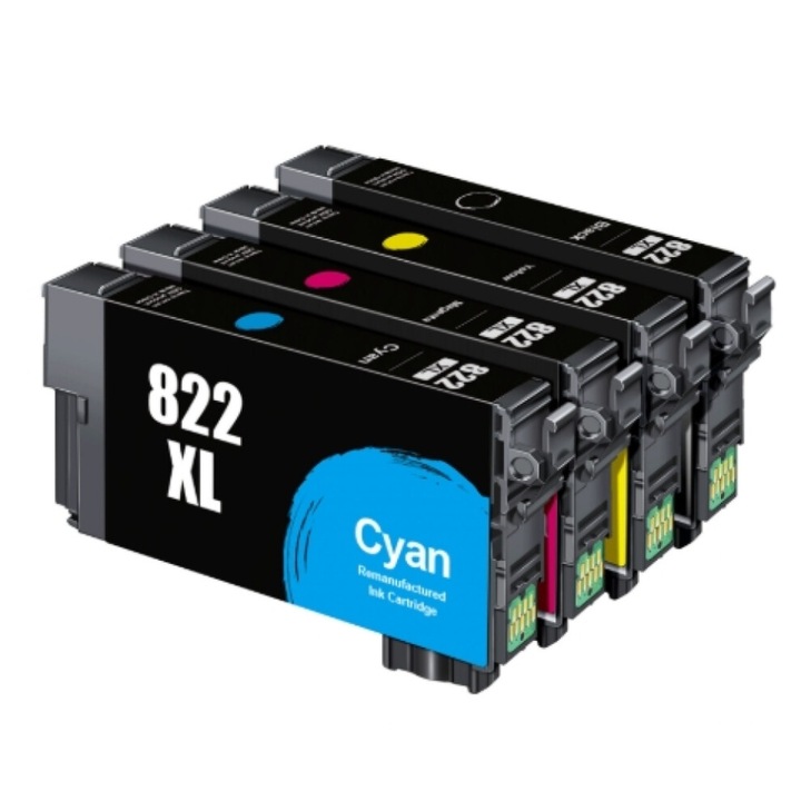 Kompatibilis 822XL tintapatronok, nagy kapacitású, színes, Epson WorkForce Pro nyomtatókhoz