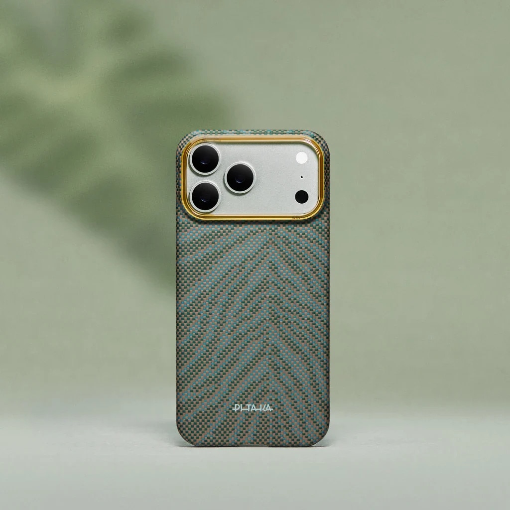 Husa de protectie Pitaka iPhone 17 Pro Max Breath of Veins Edge Case Dive Green - 03