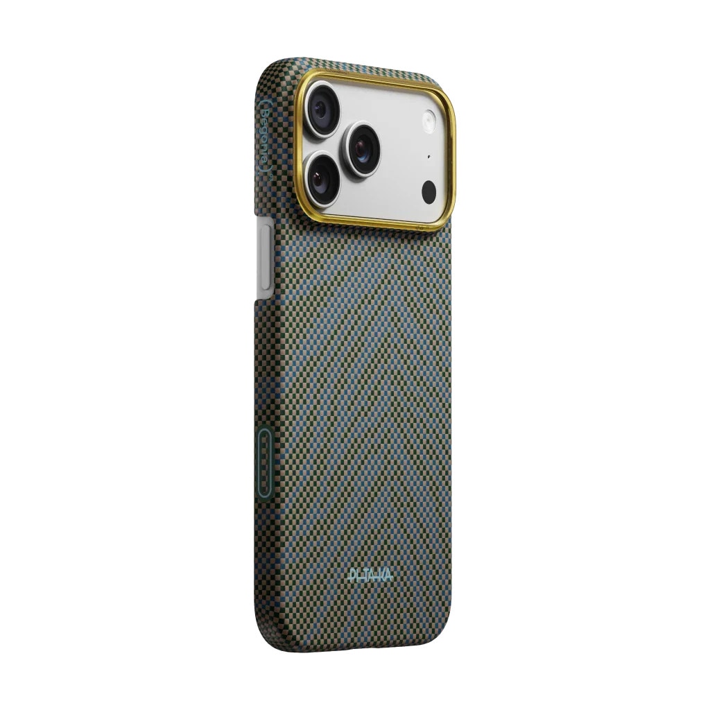 Husa de protectie Pitaka iPhone 17 Pro Max Breath of Veins Edge Case Dive Green - 03