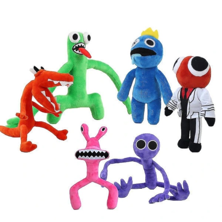 Jucarie de plus Rainbow Friends, moale, multicolor, 23x50cm