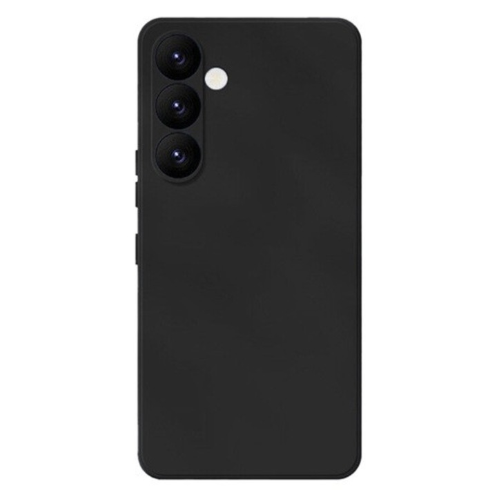 Husa silicon slim flexibila compatibila cu Samsung Galaxy S26, Neagra mat