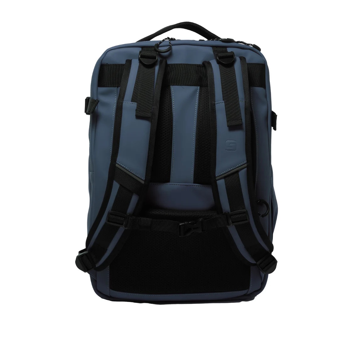 Rucsac Schneiders bleumarin Midnight Walker, 2 buzunare frontale, captusit pentru laptop, 30x44x22cm
