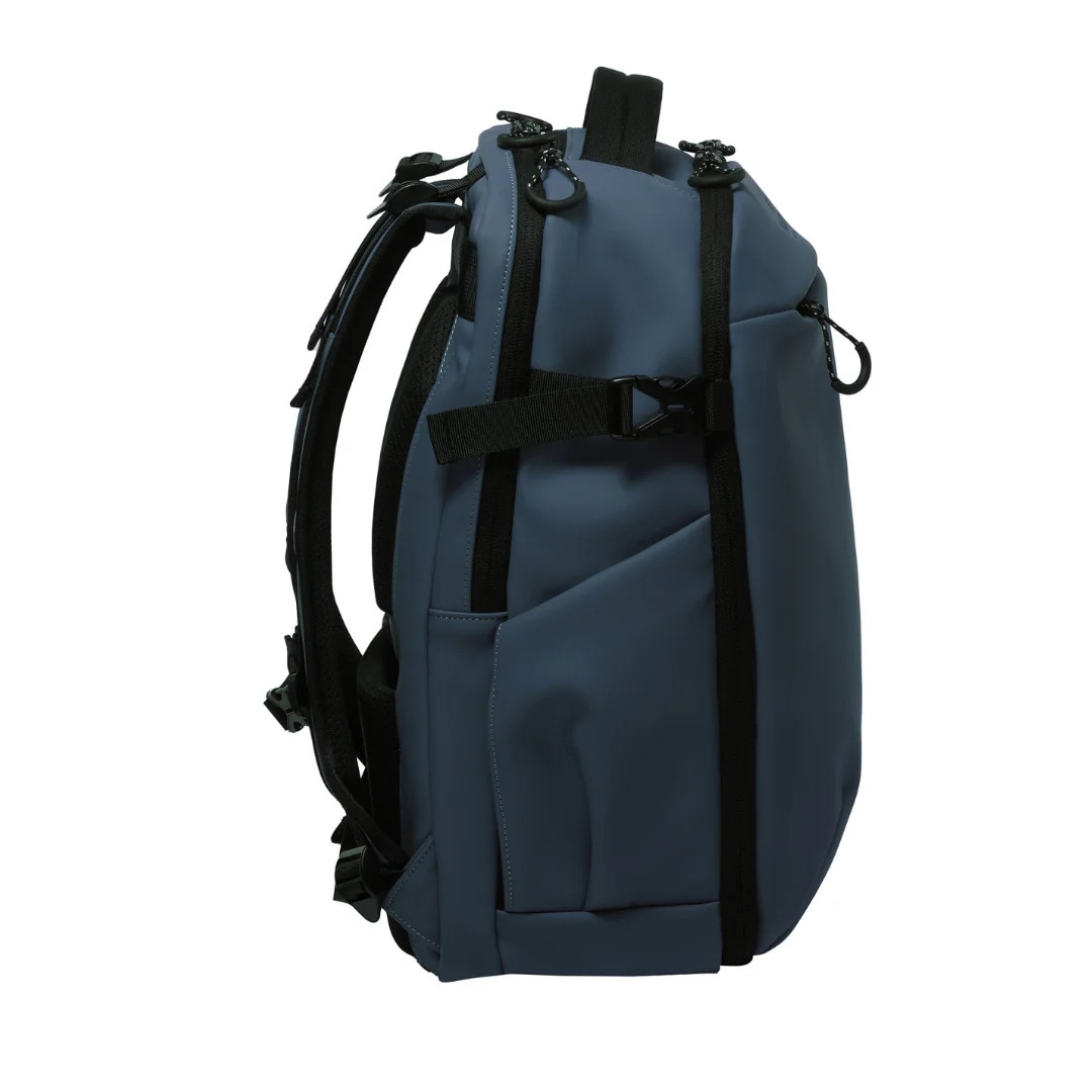 Rucsac Schneiders bleumarin Midnight Walker, 2 buzunare frontale, captusit pentru laptop, 30x44x22cm