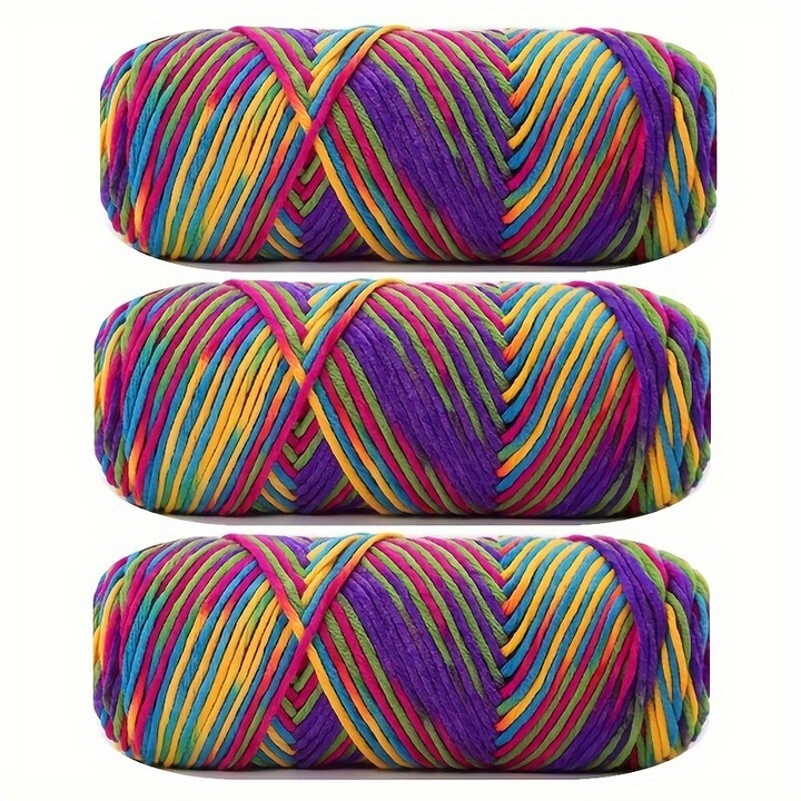3 részes tűzálló akril-pamut szett, puha, többszínű, 10oz