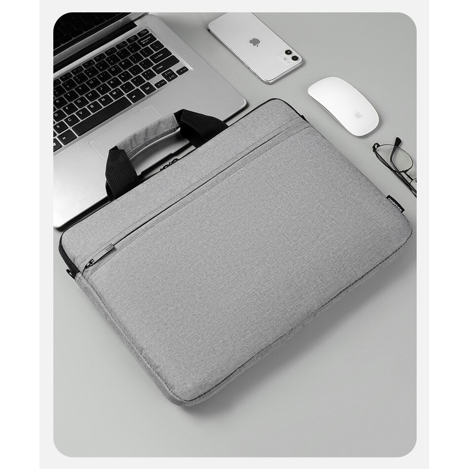 Geanta laptop unisex 14-18 inch, poliester, impermeabil, rezistent, negru