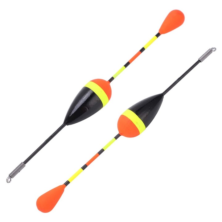 Plute pescuit oval, plastic, multicolor, 5 buc