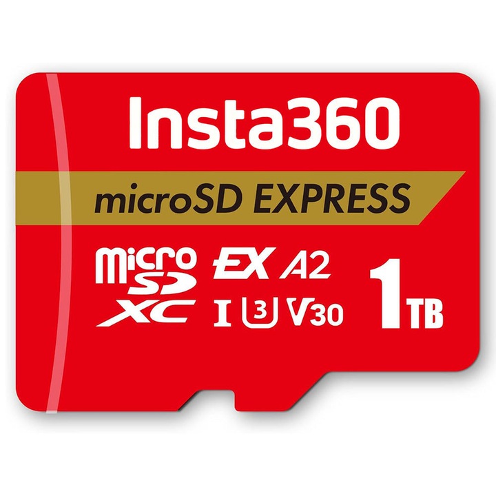 1TB MicroSDXC memóriakártya adapterrel autós kamerához, testkamerához és biztonsági kamerához, Class 10, U3, V30