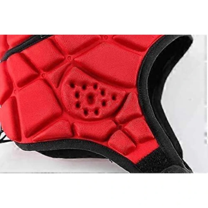 Casca protectie cap rugby copii, rosu, 48x53cm