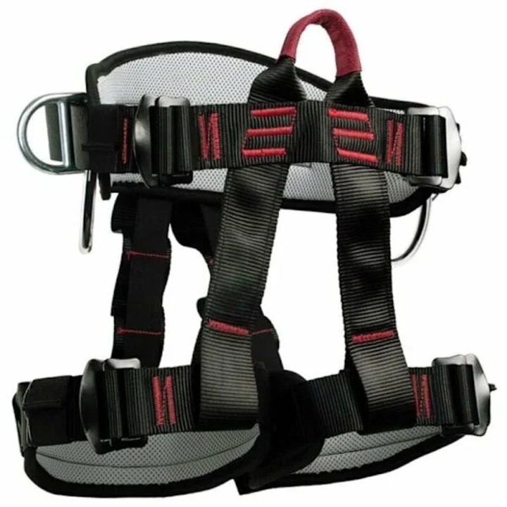 Ham de siguranta pentru alpinism, multifunctional, respirabil, negru