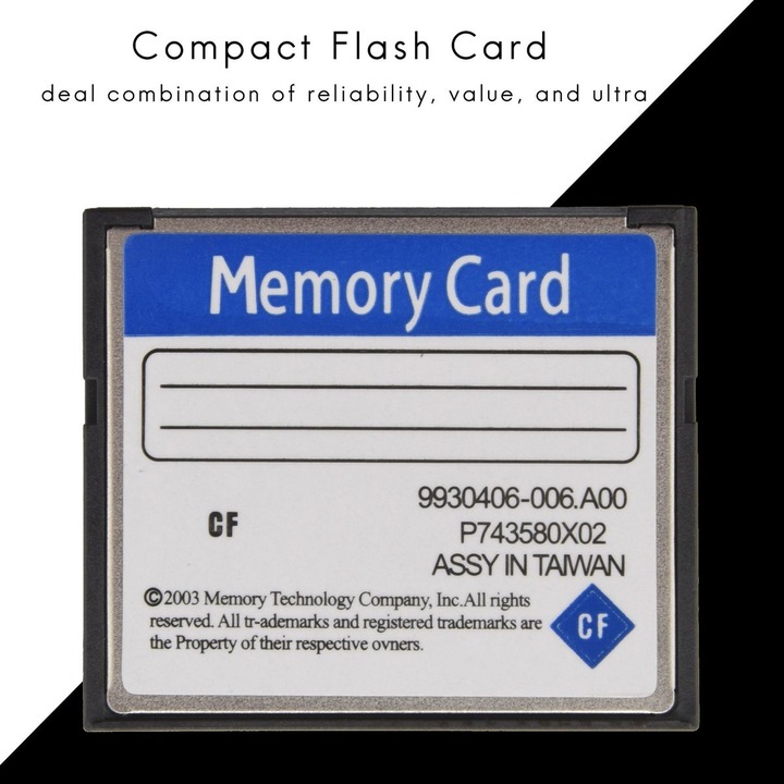 Карта памет Compact Flash 32GB бяло синьо