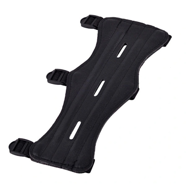 Aparator antebrat piele PU reglabil 3 catarame 3.2x8.6inch