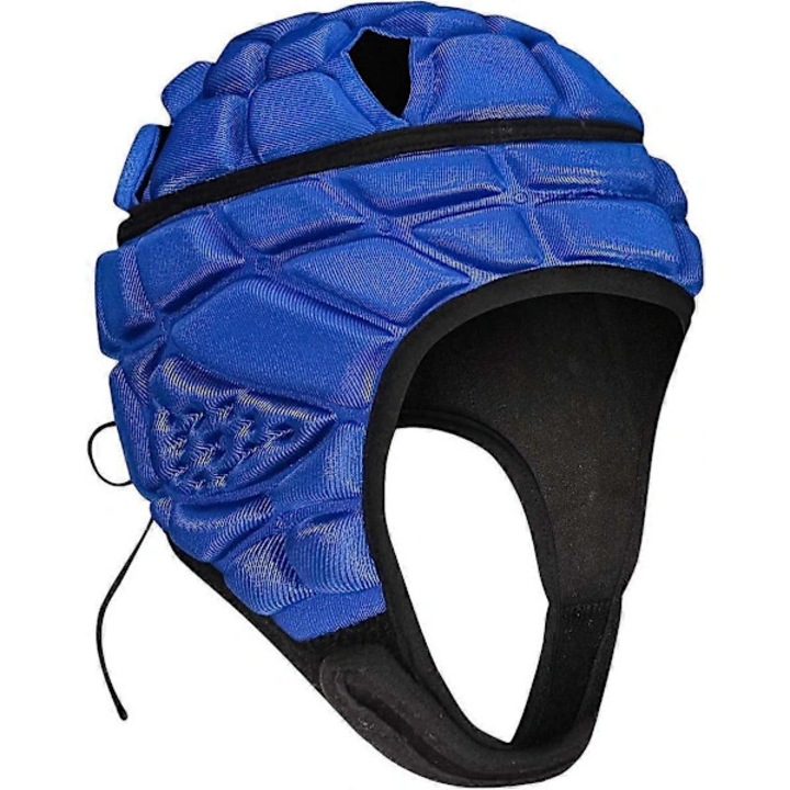 Casca protectie rugby copii, albastru, 48x53cm