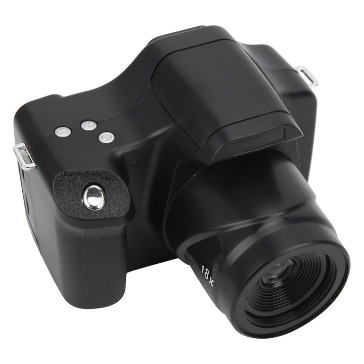 Aparat foto digital 24MP, zoom 18X, ecran 3in, negru