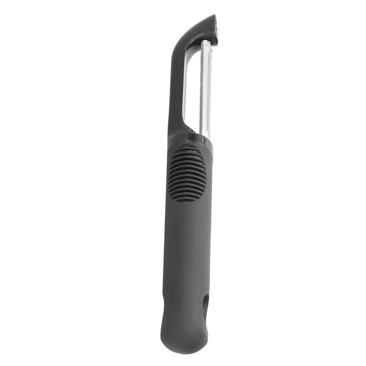 Curatator legume multifunctional, lama dubla rotativa, negru, 18.5x4.2cm