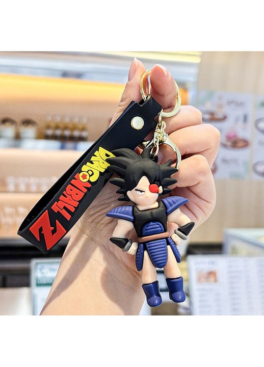 Kulcstartó Dragon Ball Raditz színes PVC 7x3cm