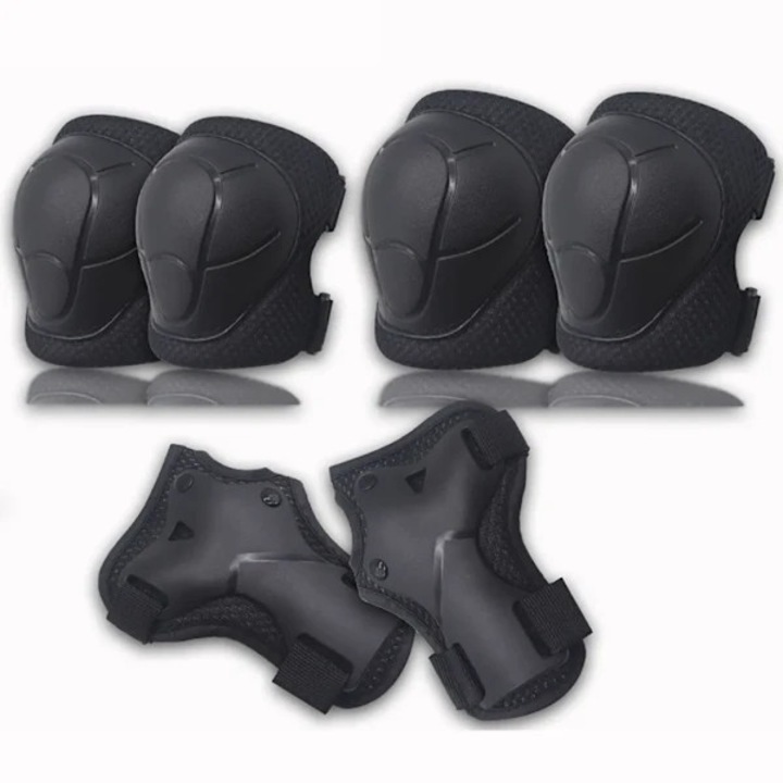 Set protectie copii 6 piese, albastru rosu negru mov verde alb roz portocaliu, 15-30 kg