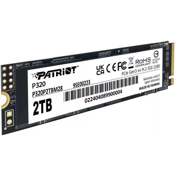 SSD 2TB Patriot M.2 NVMe P320 PCIE