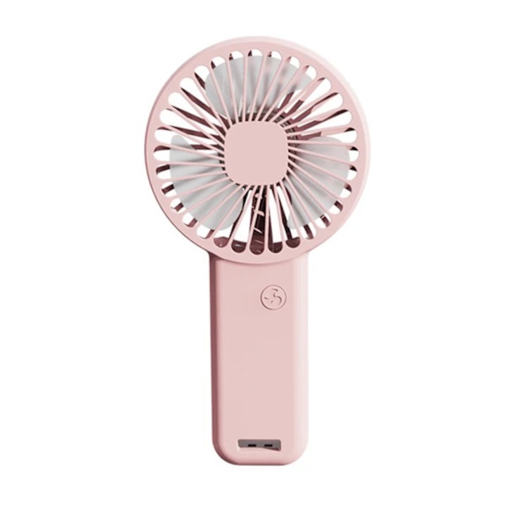 USB hordozható ventilátor, 3 sebesség, 800mAh akkumulátor, 3.1x9.6x18.5cm
