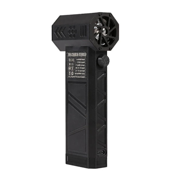 Elektromos légfúvó, 140000 RPM, fekete, 8000 mAh