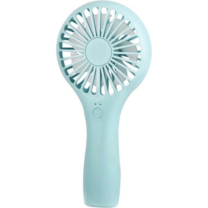 Mini hordozható ventilátor, 2 sebességes, kék, 17x8.2x2.5cm