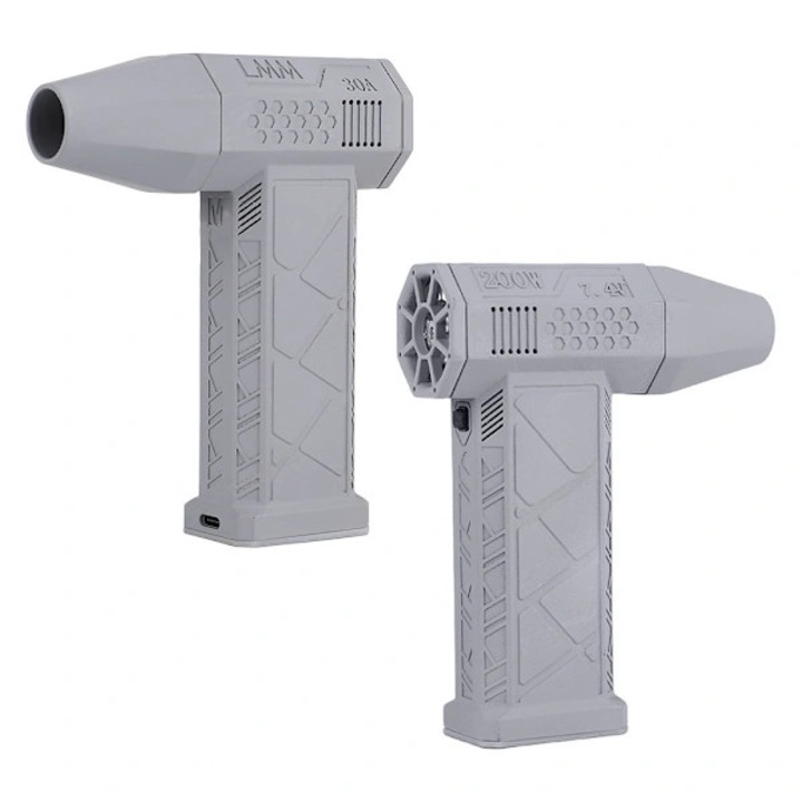 Air Blaster 2.0 elektromos fúvó/levegőpisztoly, újratölthető, 3 állítható fokozattal, 130000 RPM, levegősebesség >52 m/s, hordozható, fehér, 1 db