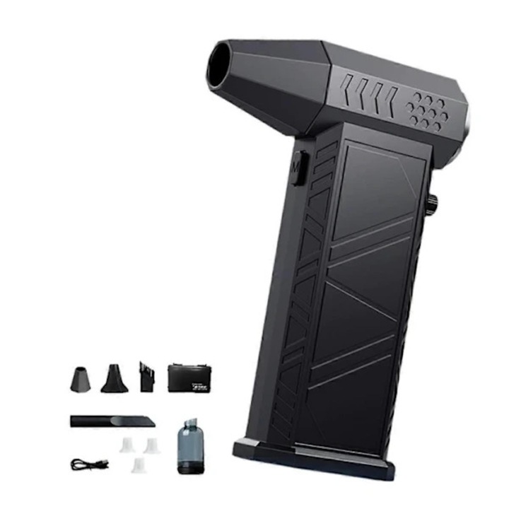 Turbó fúvó 300000 RPM kefe nélküli, 8000mAh, 7.4V, 58m/s, 30x15x10cm