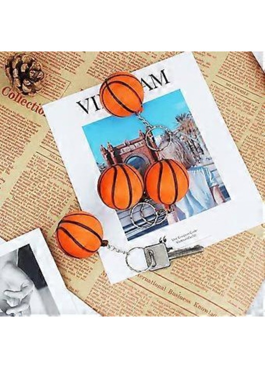 Комплект от 20 мини оранжеви баскетболни топки 4 см, играчка от пяна
