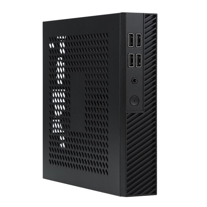 PC ház mini ITX OEM DX01 fekete 200x37x183mm