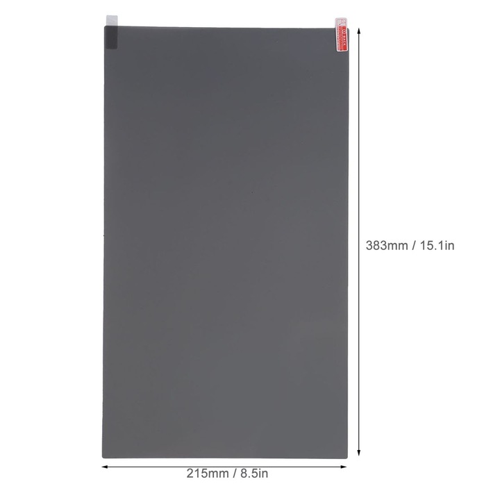 Laptop képernyőszűrő 17.3 inch, tükröződésmentes, szemvédelem, fekete, 383x215mm