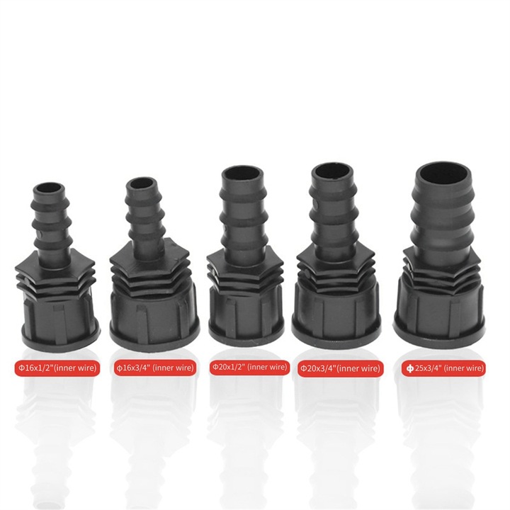 Set 10 conectori furtun gradina plastic 16mm 1/2 inch