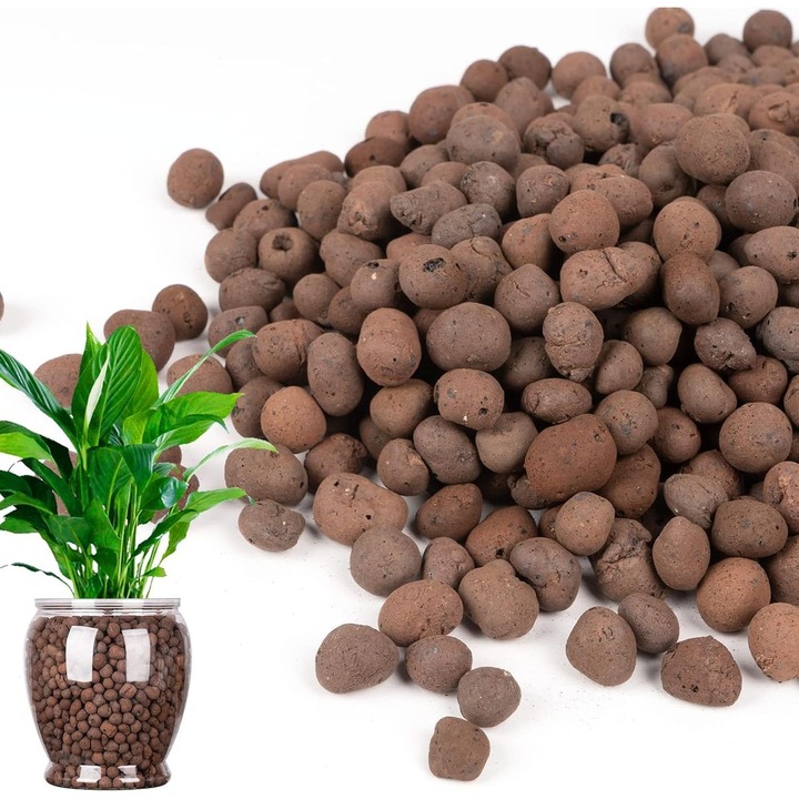 Bila argila expandata, 300g, maro inchis, hidroponic, natural