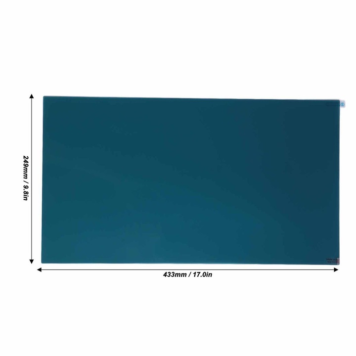 Laptop adatvédelmi szűrő 19.5 inch, tükröződésmentes, PET, 433x249mm