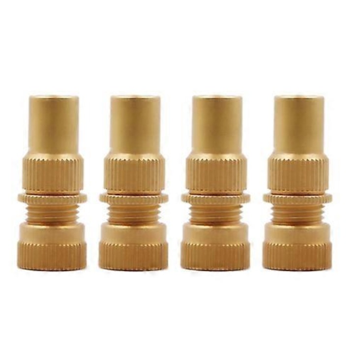 Set 4 supape automata evacuare presiune roti SUV, cupru, galben, 38x16mm