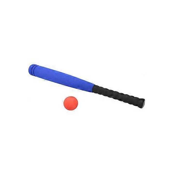 Gyermek baseball szett, ütő és labda, kék, 53x3x3cm