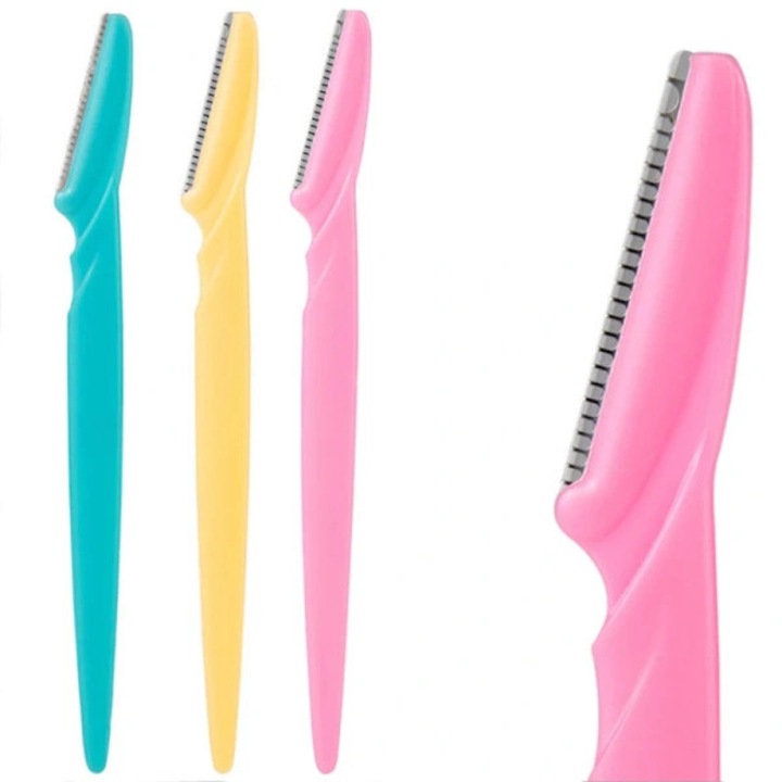 Set 9 cutite pentru sprancene, precizie, multicolor, 15x1.4cm