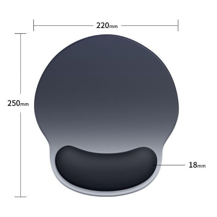 Set 2 Mousepad ergonomic cu suport gel pentru incheietura, negru