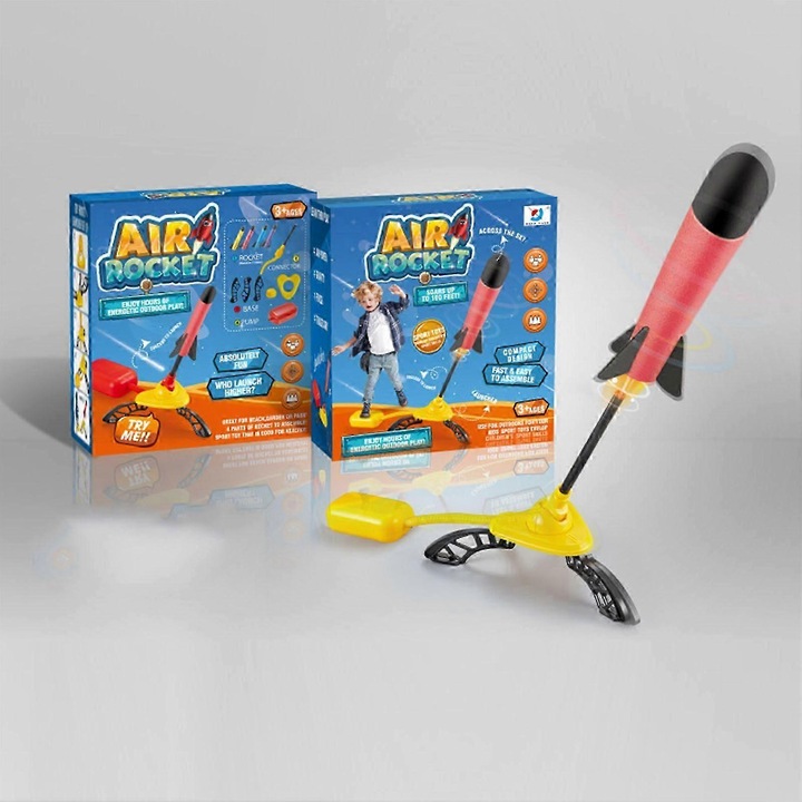 Jucarie lansator cu baza din spuma moale, 23cm, multicolor, pentru copii 3+