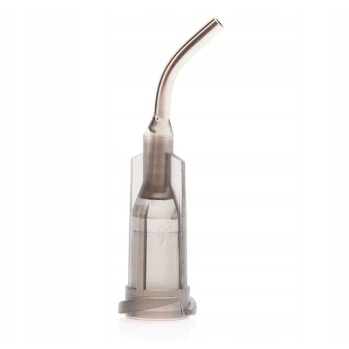 TECHREBAL 16G hajlított adagoló tű, precíziós, 1.20x1.58mm