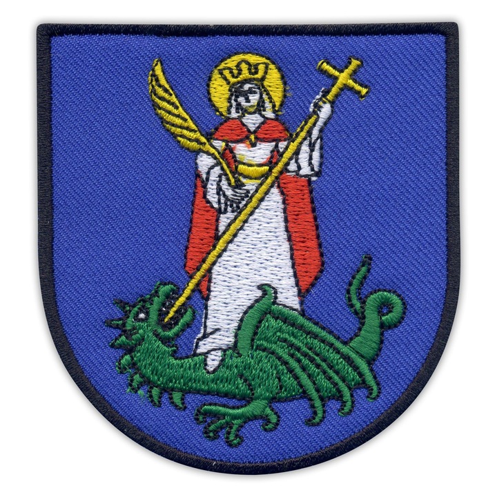 Hímzett folt Patchion Nowy Sacz címer, többszínű, 8.5x7.7cm
