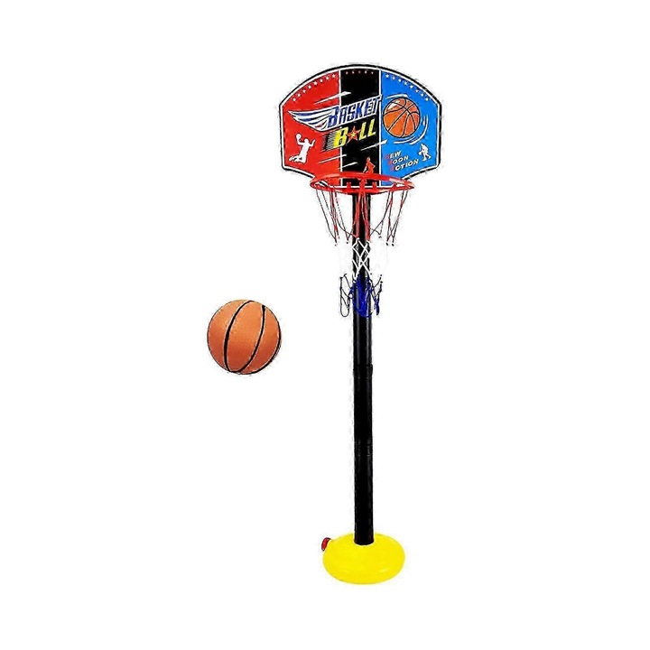 Gyermek kosárlabda szett, állítható, többszínű, 110cm
