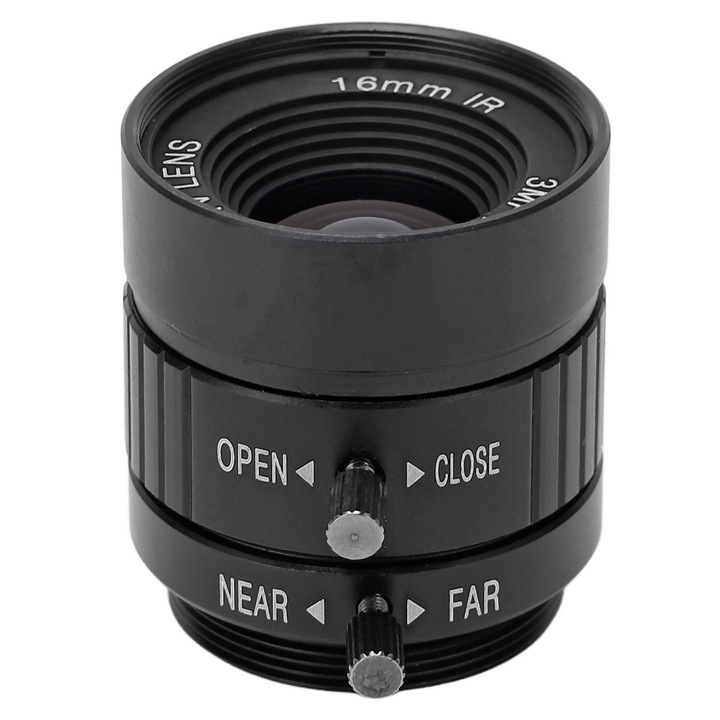 16mm fix objektív, CS foglalat, alumínium, 30x34mm